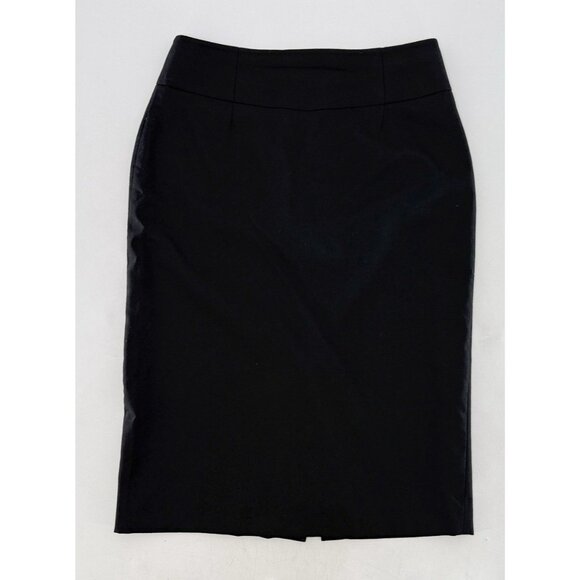 J.Crew Super 120's Pencil Skirt Black 100% Wool Pencil Skirt 8 Office See Pics - Picture 4 of 12
